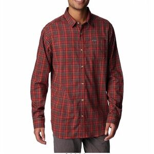 NEW Columbia silver ridge plaid Omni shade plaid button down shirt 4X